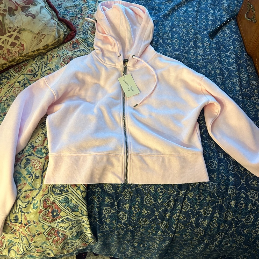 NEW pink zip up jacket with tags